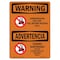 Signmission OSHA Warning Sign, 5" Height, 7" Width, Underground Gas Line Call Custom Bilingual, Landscape OS-WS-D-57-L-12877 - alternate 1